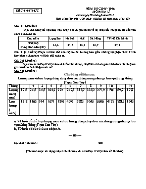 Đề và đáp án thi học sinh giỏi Địa lí lớp 8 - Phòng GD & ĐT Kim Sơn